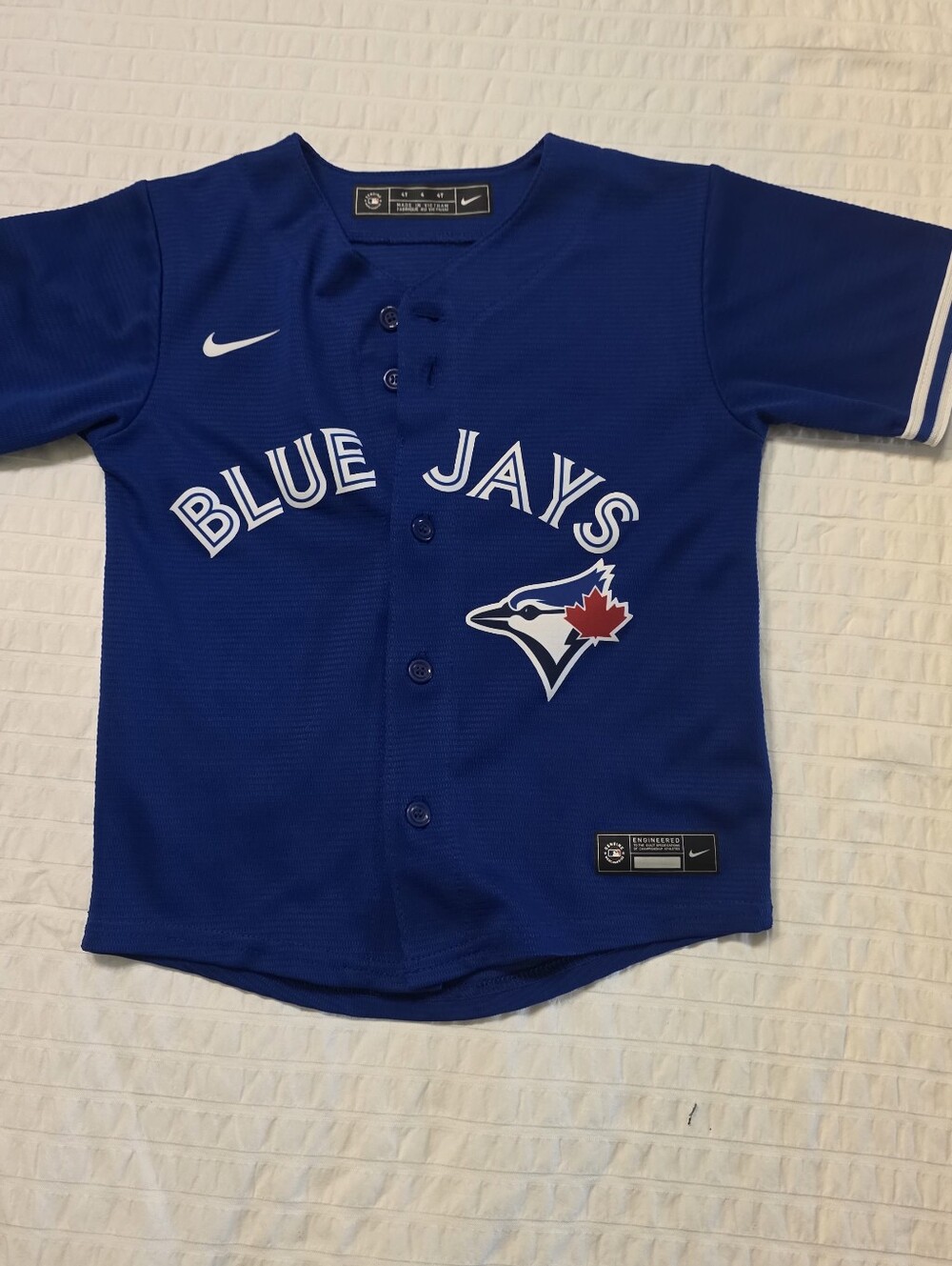 Blue Ray Kids NIKE JERSEY MLB SZ 4T